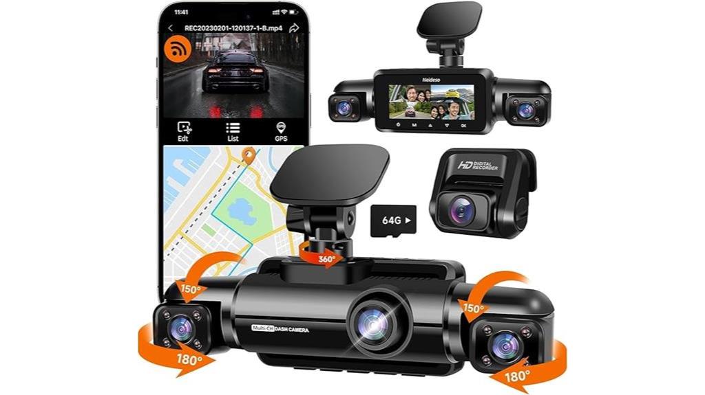 360 dash cam with wi fi