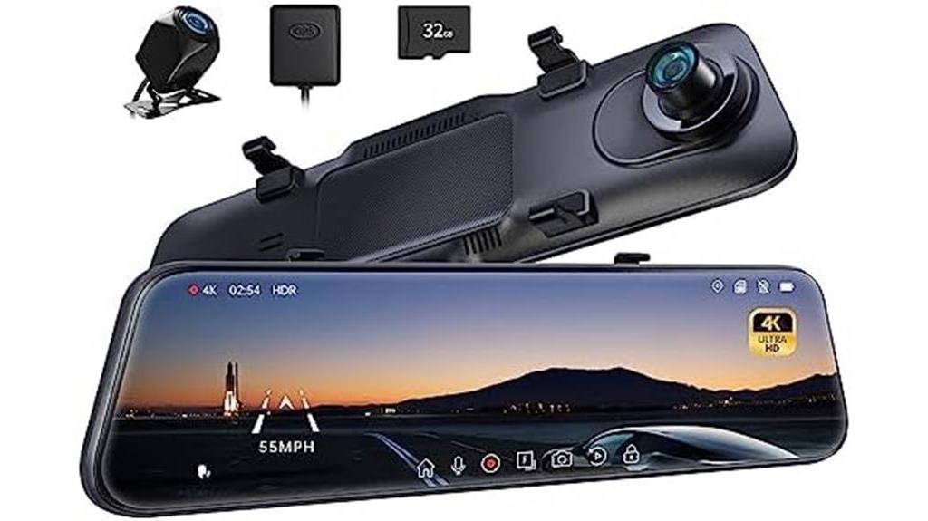 4k mirror dash cam