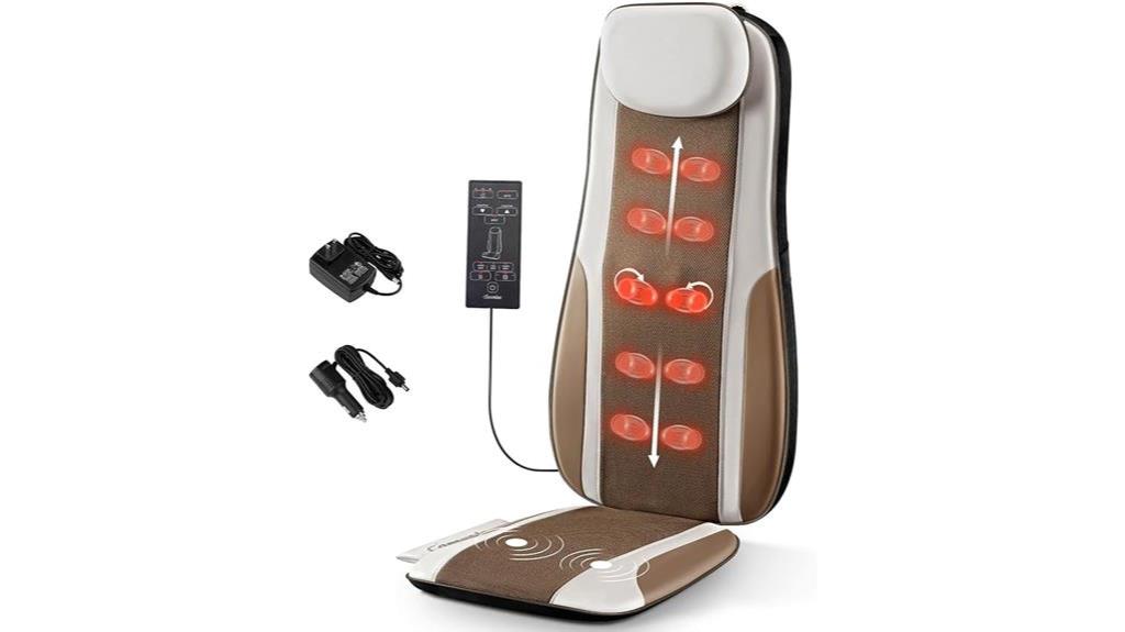 heated vibrating back massager