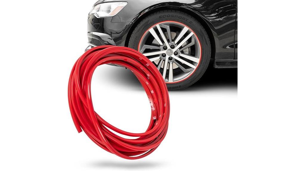 red rim protector for wheels