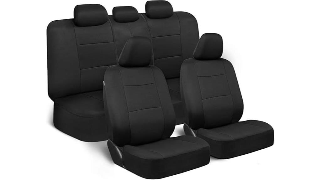 solid black seat covers